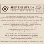Silavadee Pool Spa Resort Supports Saving A Sea Turtle by Skipping the Straw